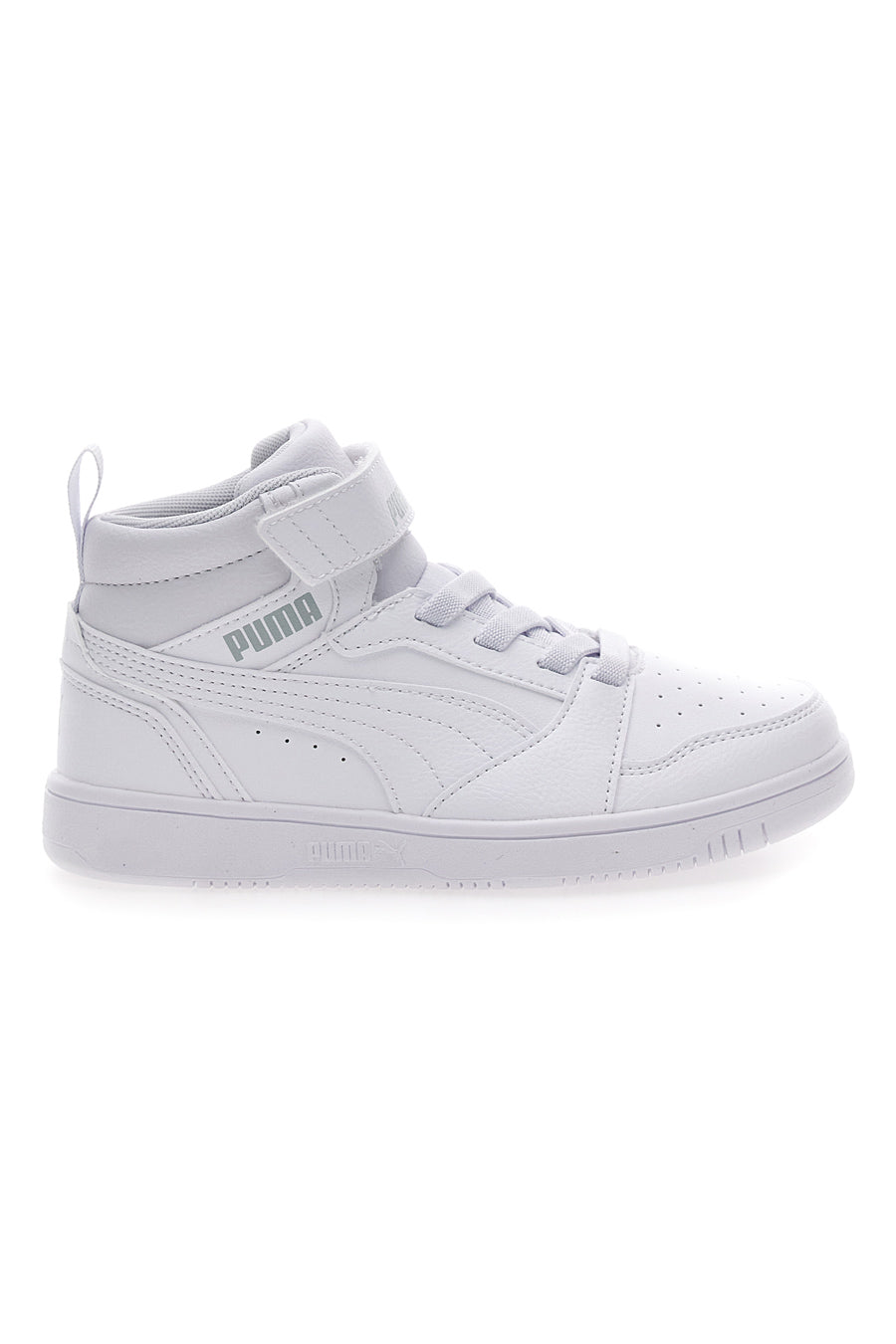 Sneakers Mid-Cut Bianche Con Fascia Laterale Puma Rebound V6 Mid Ac Ps