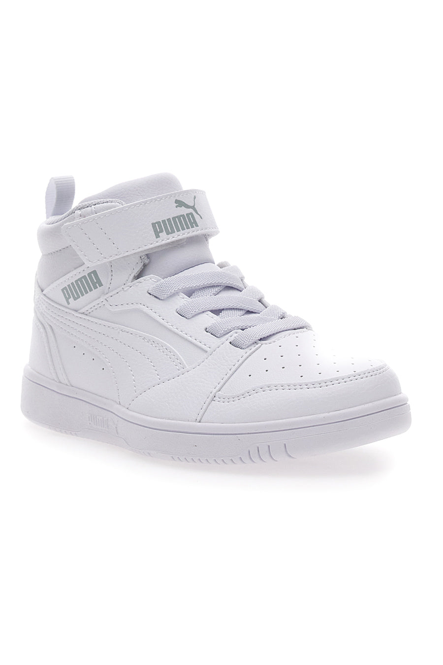 Sneakers Mid-Cut Bianche Con Fascia Laterale Puma Rebound V6 Mid Ac Ps