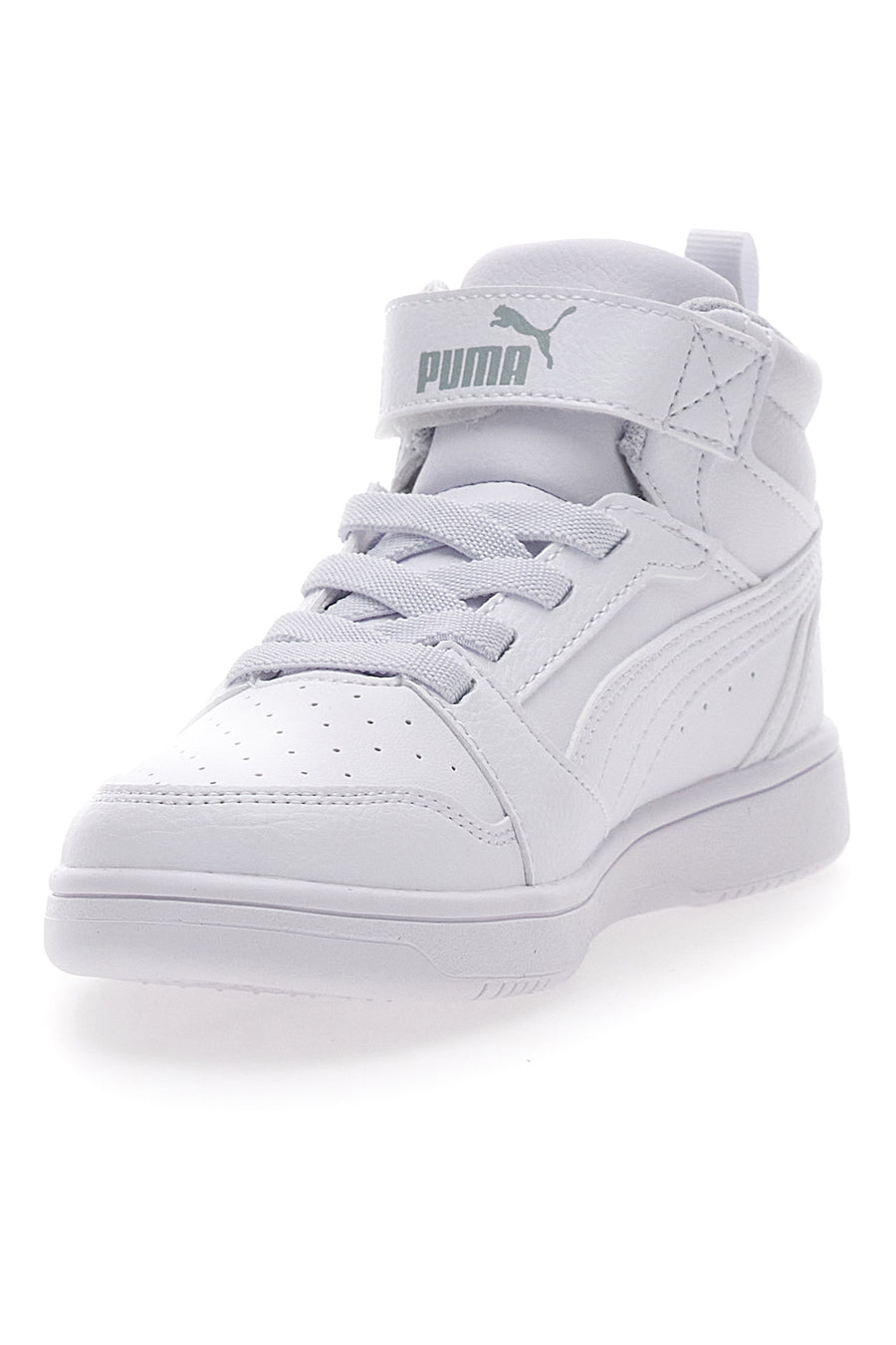 Sneakers Mid-Cut Bianche Con Fascia Laterale Puma Rebound V6 Mid Ac Ps