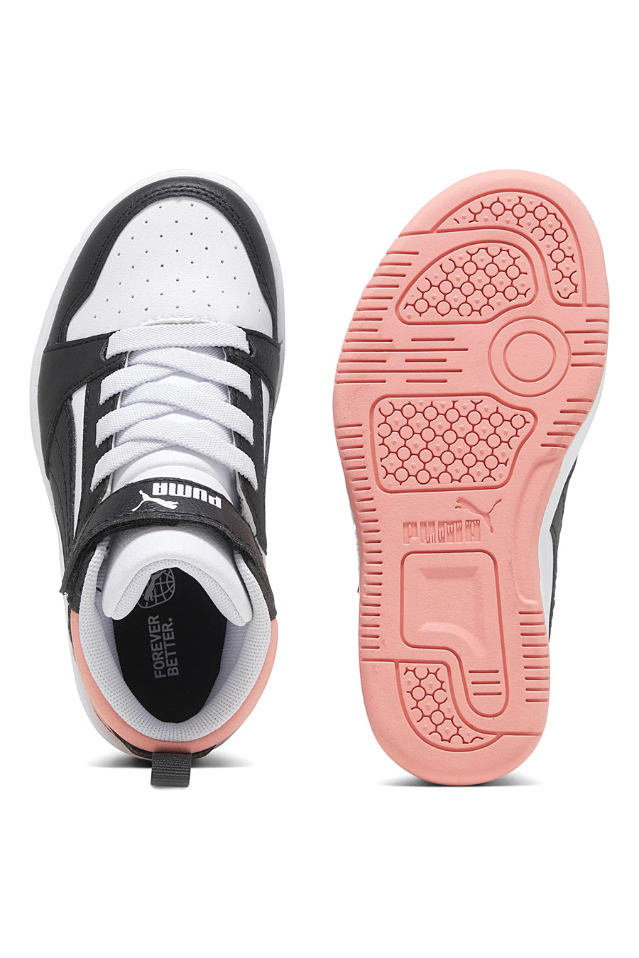 Sneakers Bianche e Nere Puma Rebound V6 Mid Ac+Ps