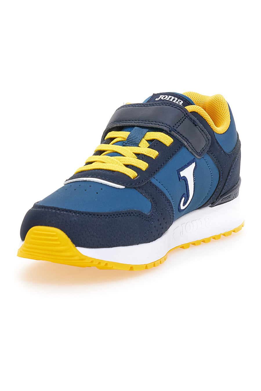 Sneakers blu e gialla con velcro JOMA TORNADO JR 2405