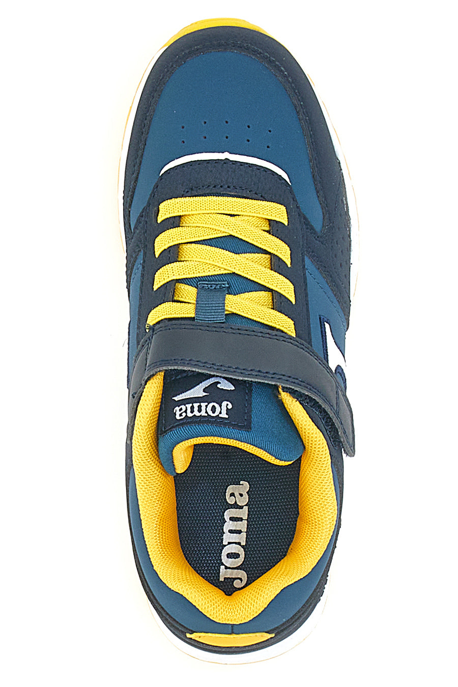 Sneakers blu e gialla con velcro JOMA TORNADO JR 2405