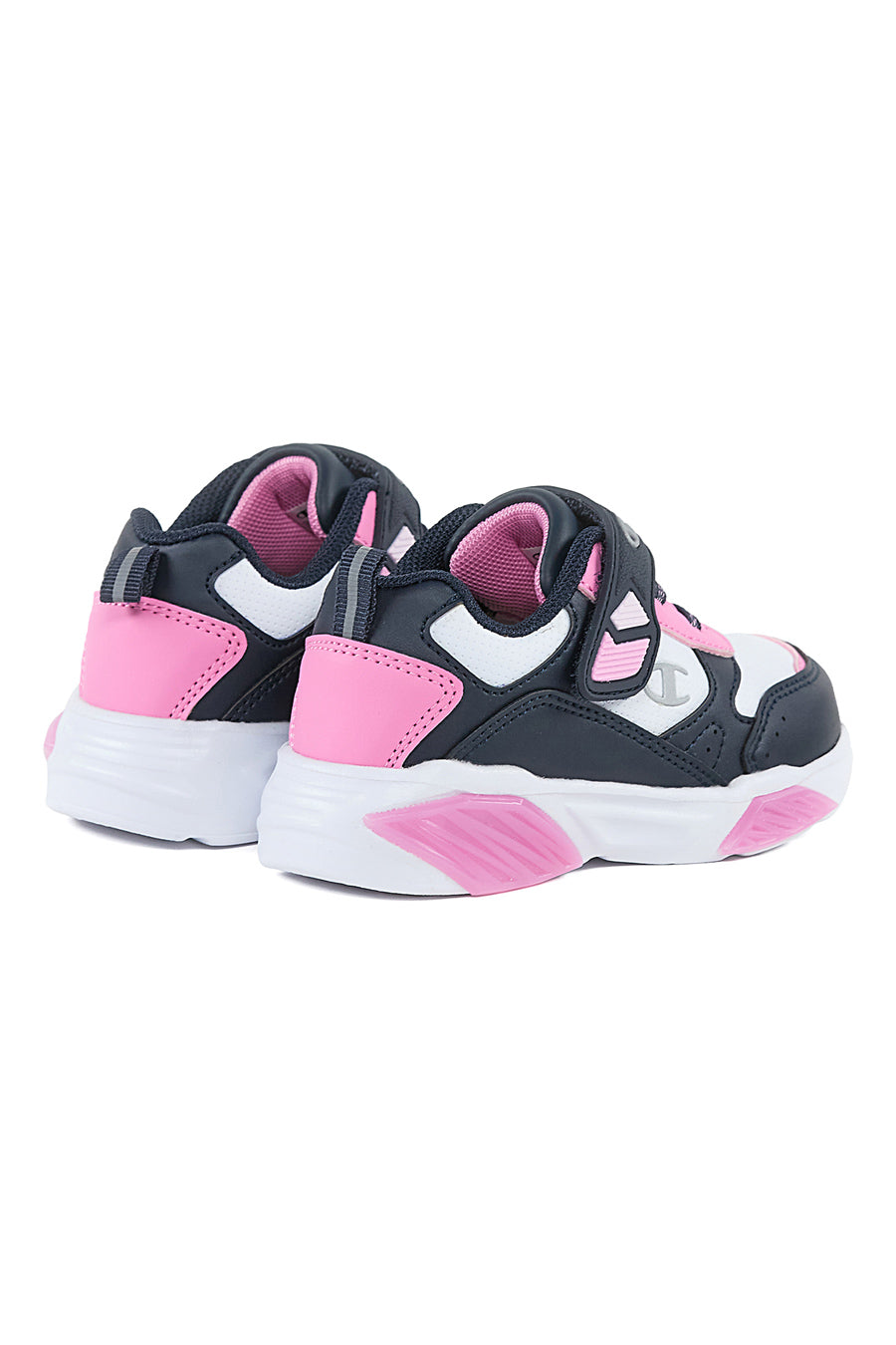 Sneakers Bianche Nere e Rosa Con Luci Champion Wave Pu G Td