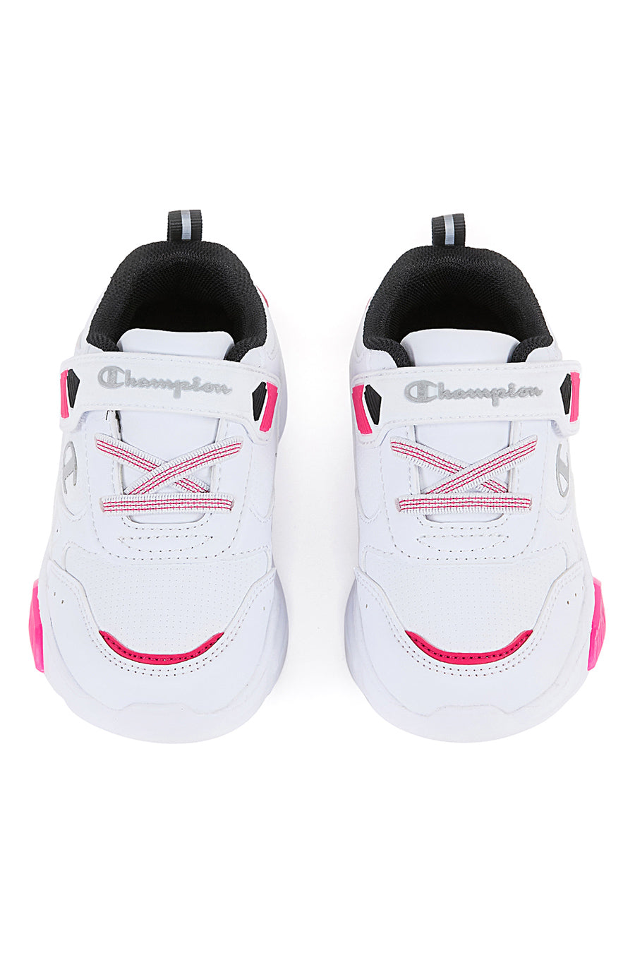 Sneakers Bianche e Fucsia Con Luci Champion Wave Pu G Ps