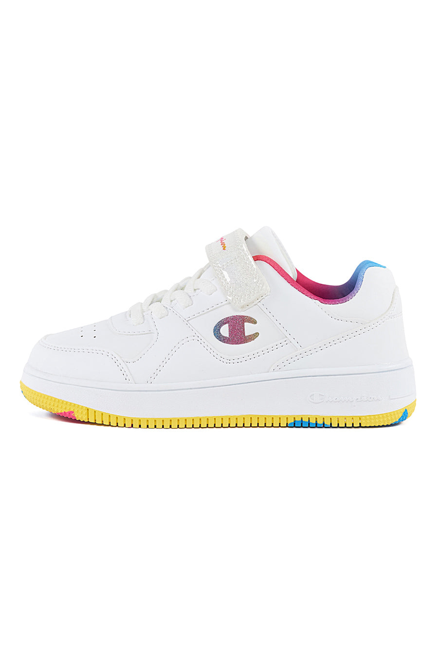 Sneakers bianche con fantasia multicolore CHAMPION RD18 LOW G PS