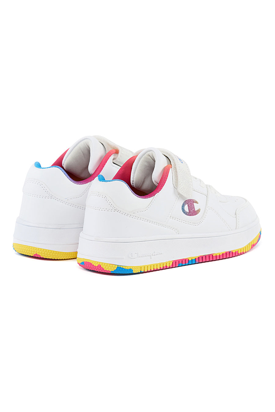 Sneakers bianche con fantasia multicolore CHAMPION RD18 LOW G PS