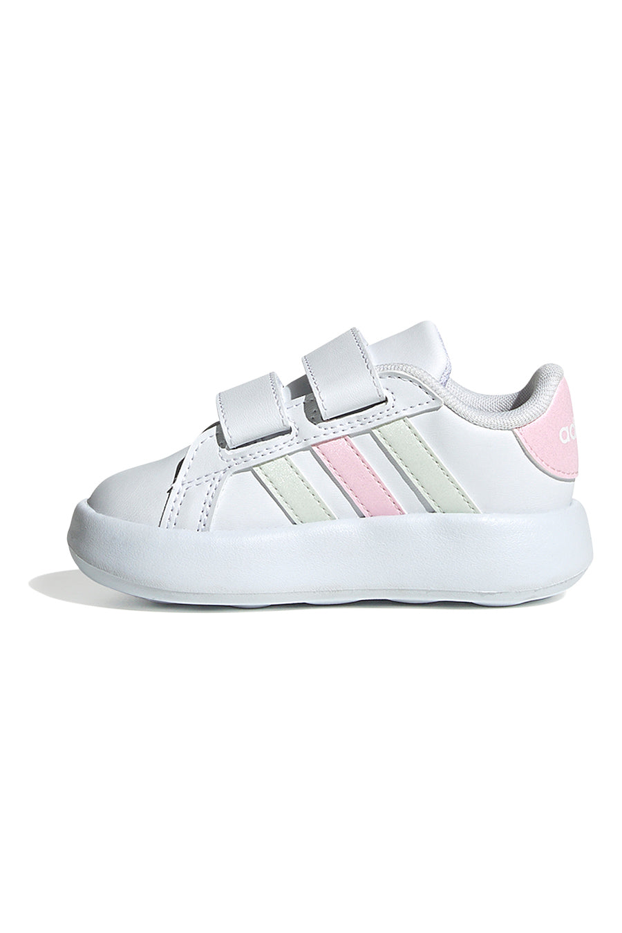 Sneakers Bianche Con Strappi In Velcro Adidas Grand Court 2 Cf I