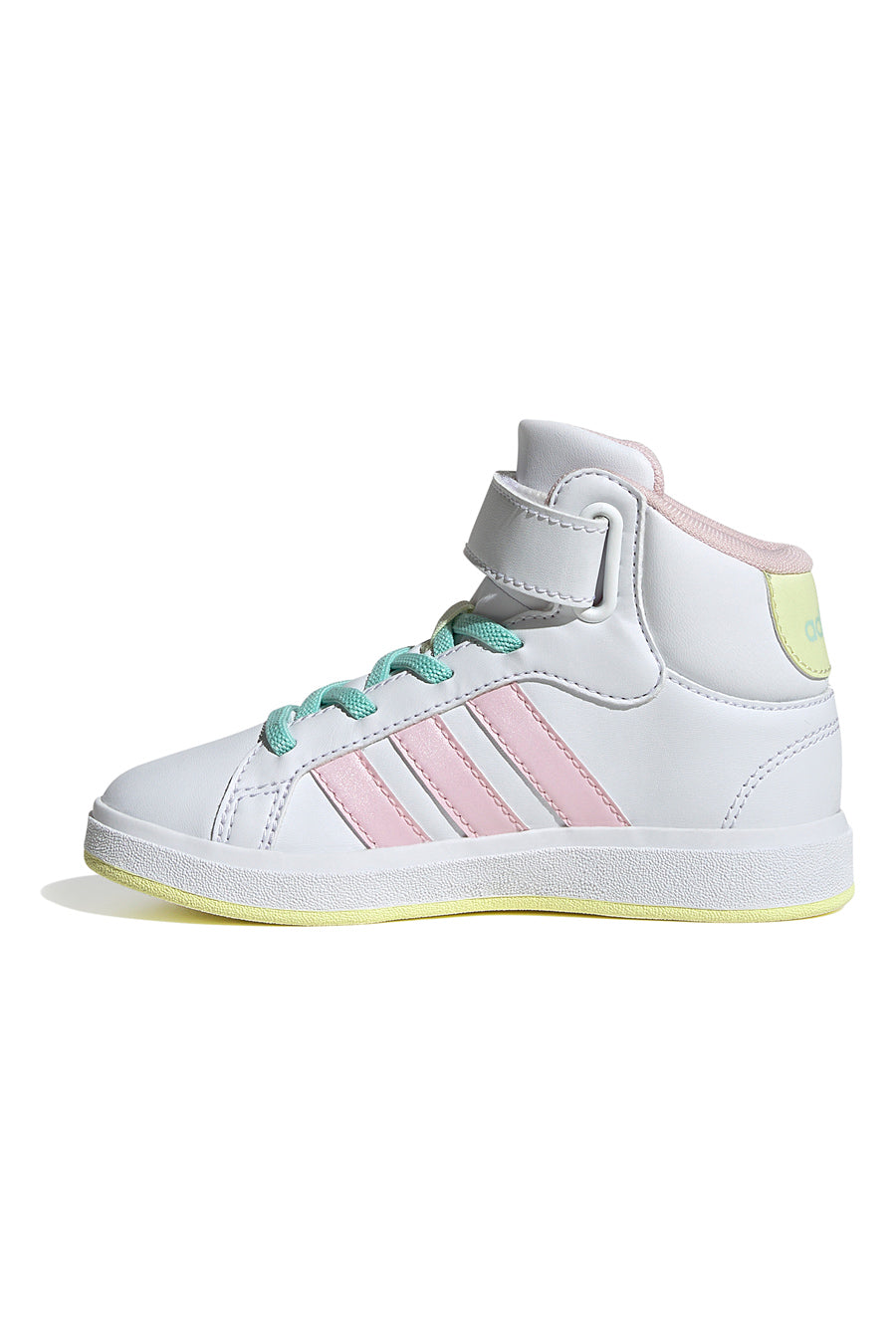 SNEAKERS MID-CUT BIANCHE CON DETTAGLI COLORATI ADIDAS GRAND COURT MID K