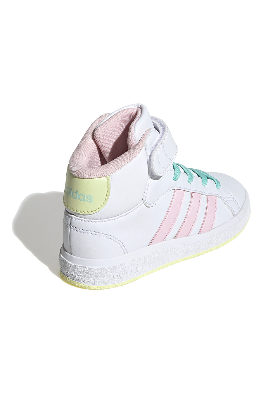 SNEAKERS MID-CUT BIANCHE CON DETTAGLI COLORATI ADIDAS GRAND COURT MID K