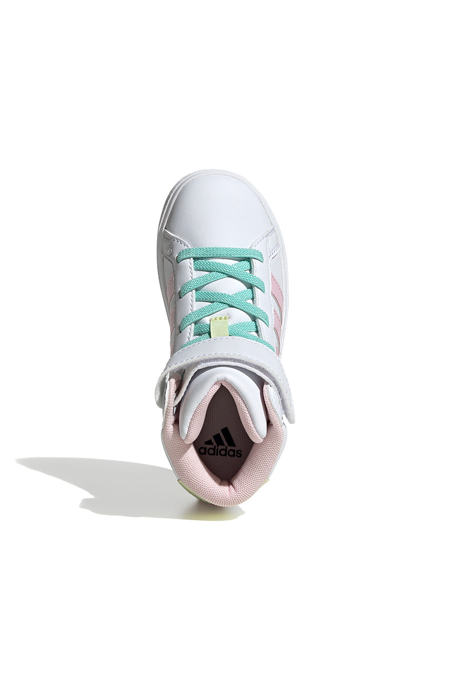 SNEAKERS MID-CUT BIANCHE CON DETTAGLI COLORATI ADIDAS GRAND COURT MID K