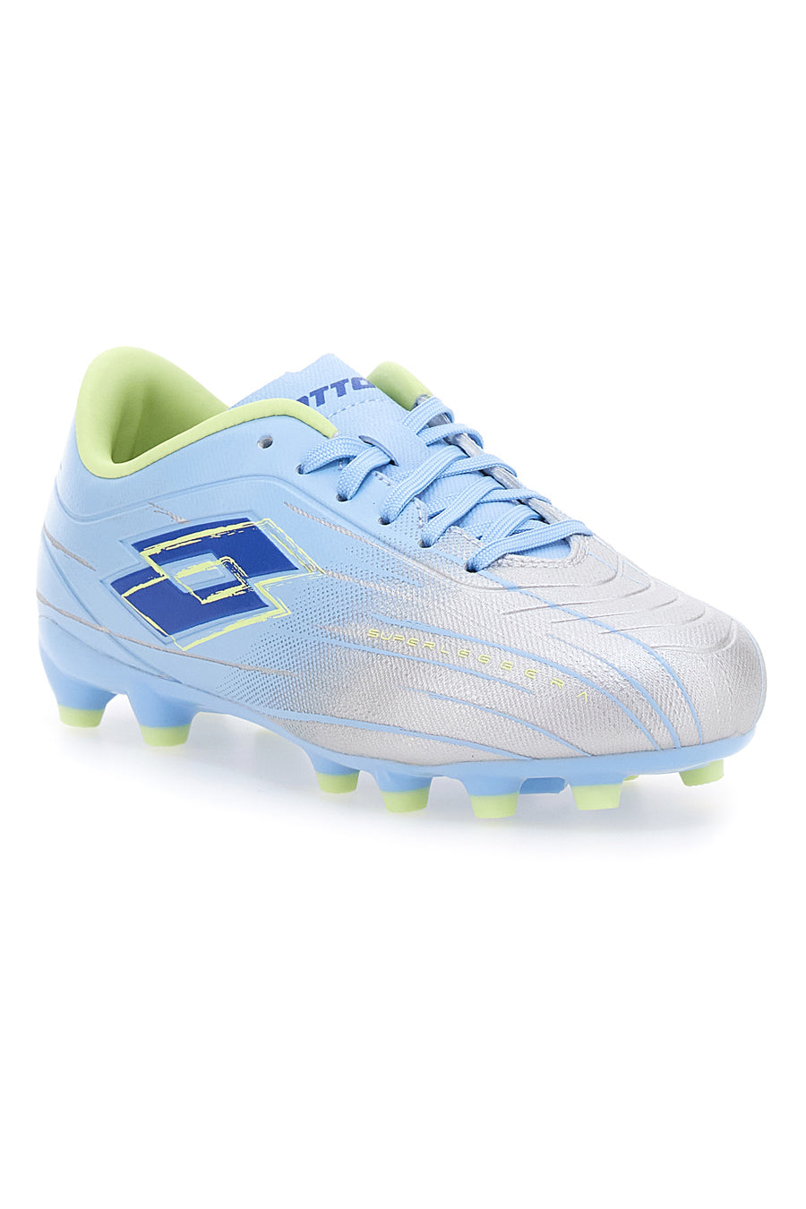 Scarpe da Calcio Argento e Blu LOTTO SOLISTA 700 IX FG JR