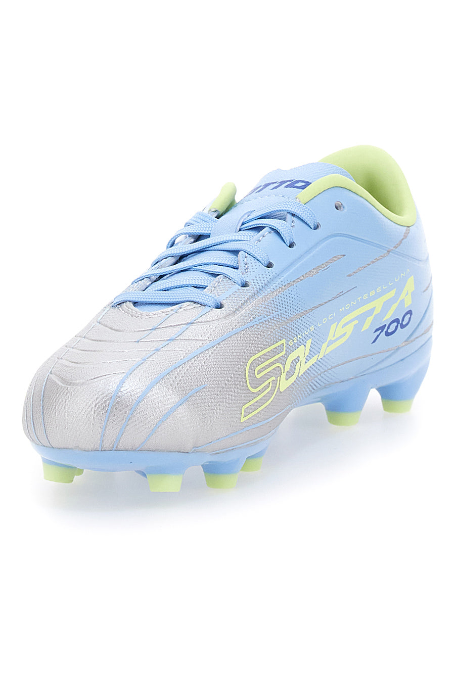 Scarpe da Calcio Argento e Blu LOTTO SOLISTA 700 IX FG JR