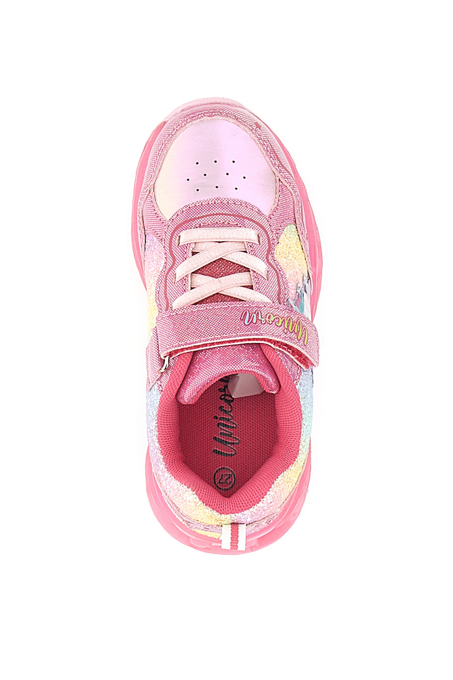 Sneakers Rosa con Luci e Velcro Disney Unicorno S8010050S02