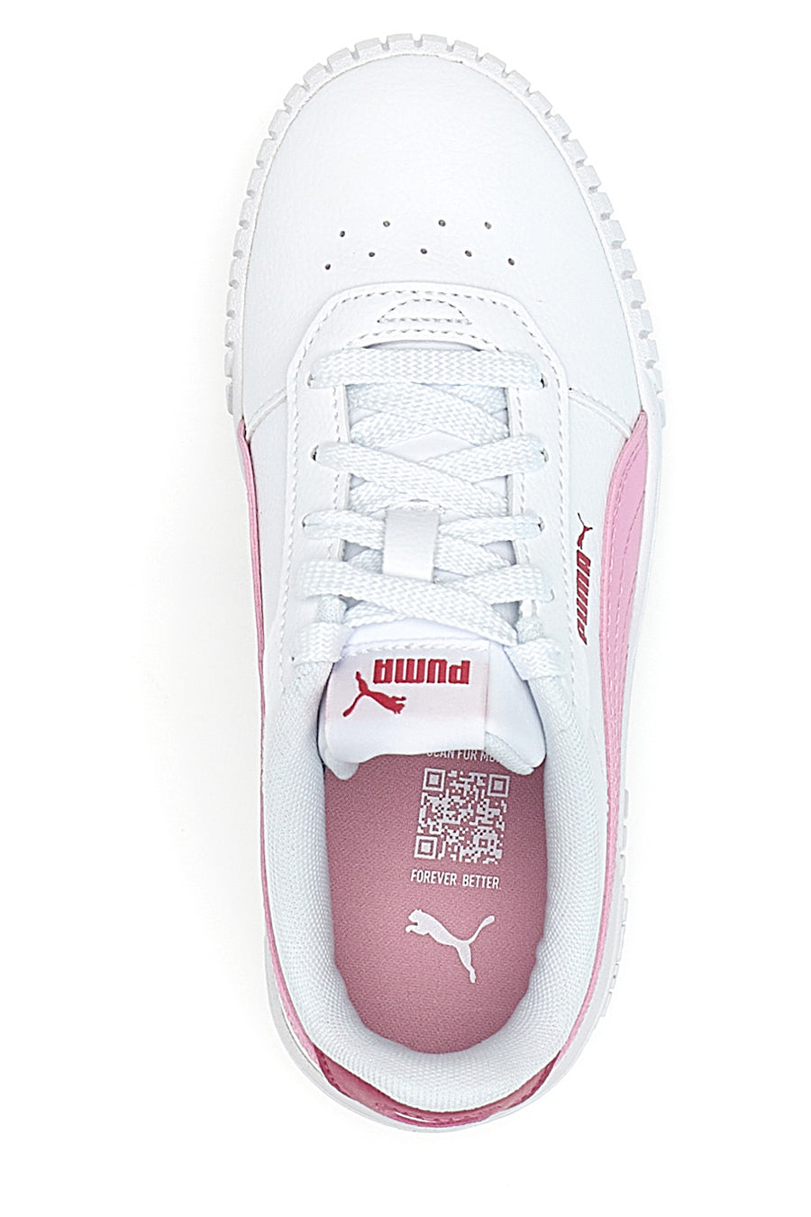 Sneakers Bianche e Rosa Con Lacci Puma Carina 2 Ps