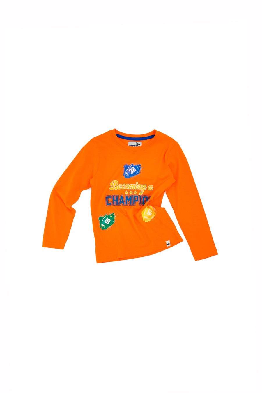 Maglietta Maniche Lunghe Pitt Kids 04028 Arancione