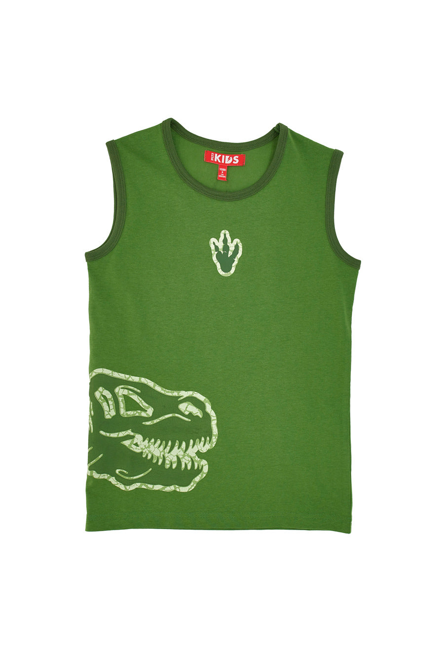 Canotta Verde con Dinosauro Stampato Pitt Kids PT-B-F-05003