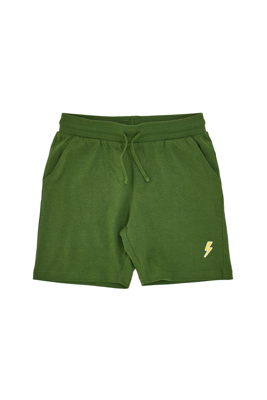 Shorts Tuta Verdi con Logo Ricamato Pitt Kids PT-B-SP-05005