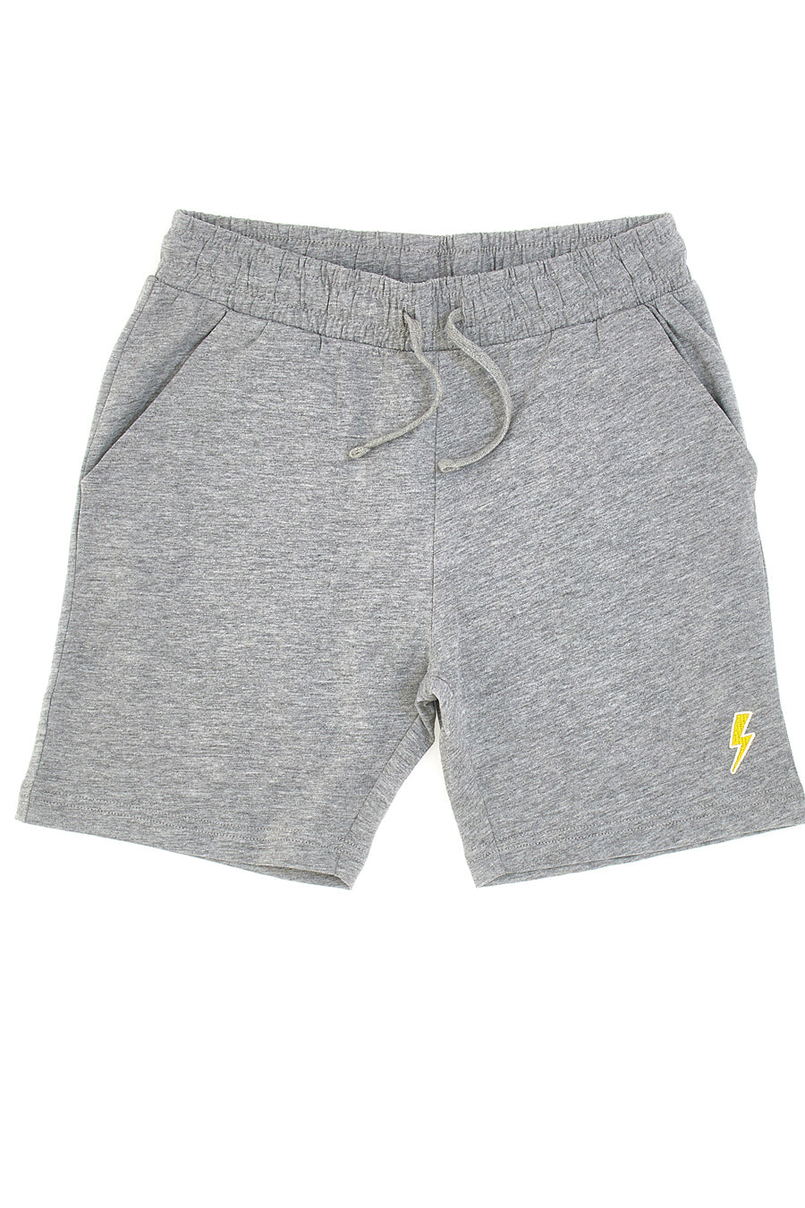 Shorts Grigi Blu con Logo Ricamato Pitt Kids PT-B-SP-05024