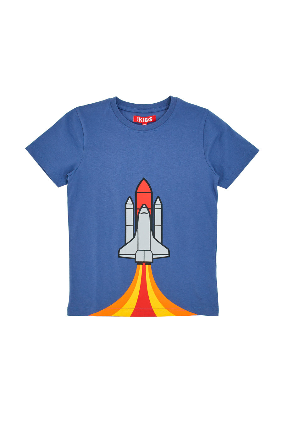 T-Shirt Blu con Stampa Pitt Kids PT-B-T-05027