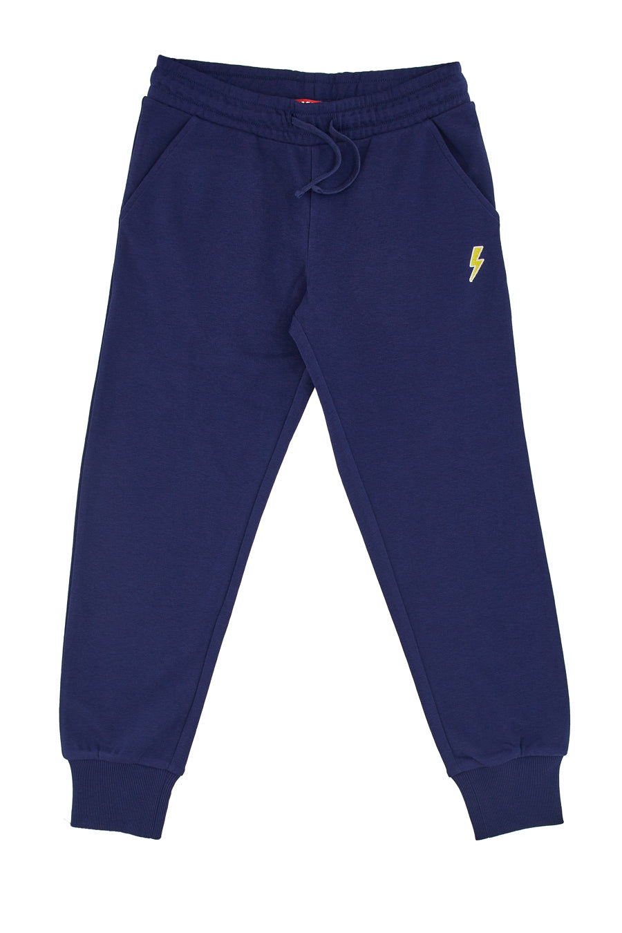 Pantaloni Tuta Blu con Logo Giallo Pitt Kids PT-B-FP-05030