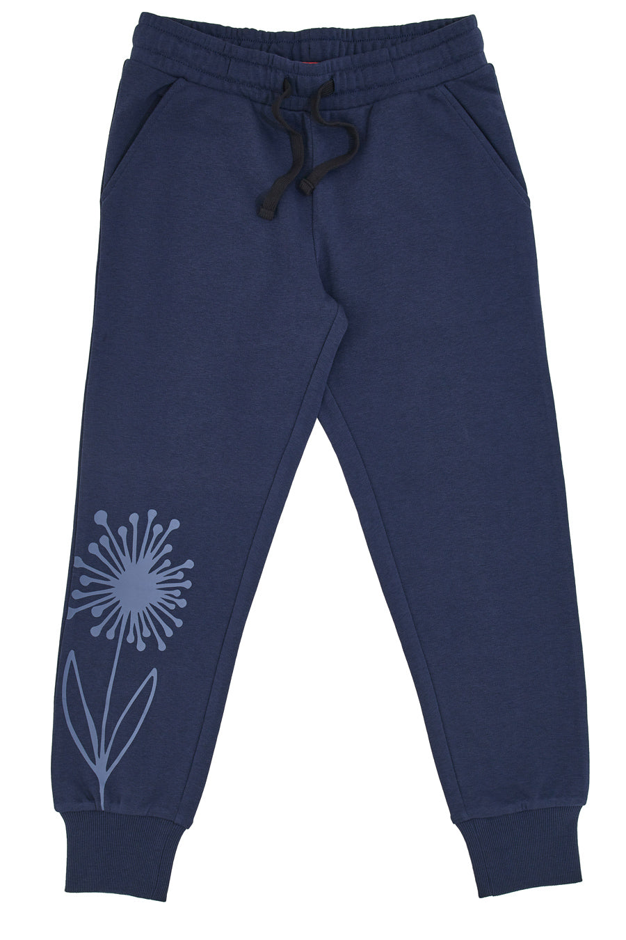 Pantaloni Tuta Blu con Fiore Stampato Pitt Kids PT-G-FP-05057