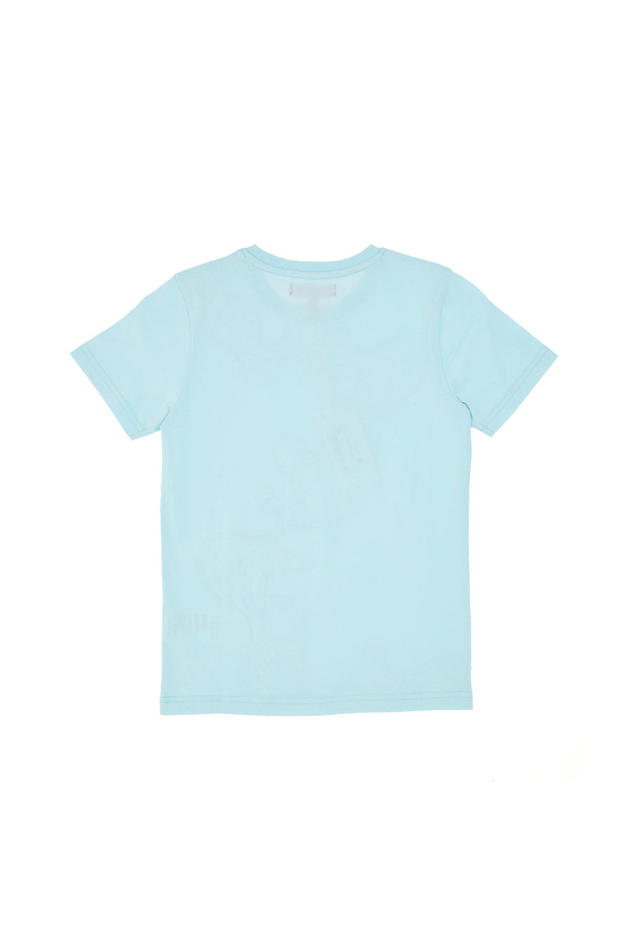 T-Shirt Celeste con Stampa Effetto Metallizzato Pitt Kids PT-G-T-05084