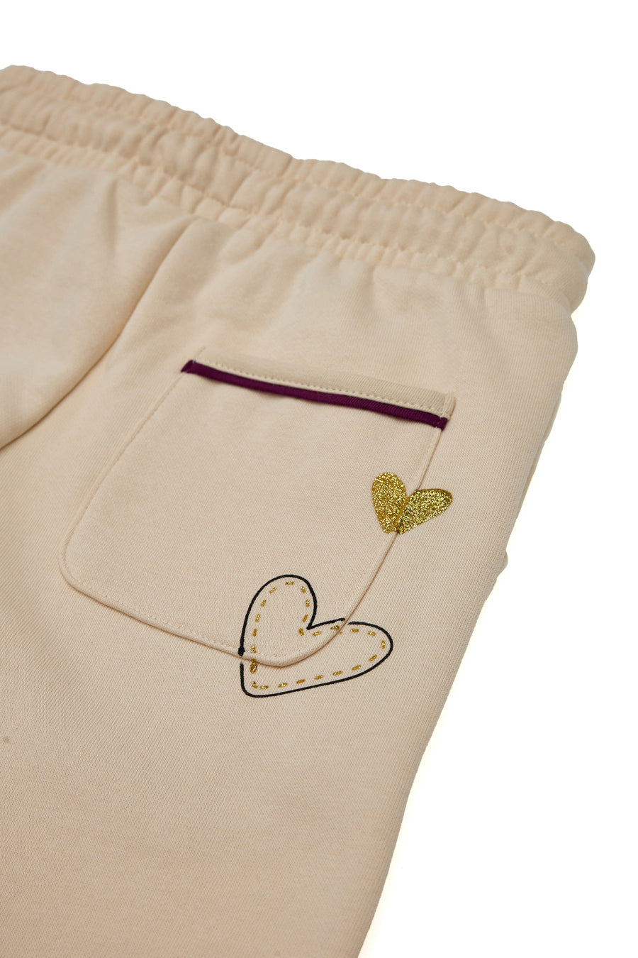 Pantaloni in Tuta Panna con Polsini alla Caviglia PITT KIDS 6002