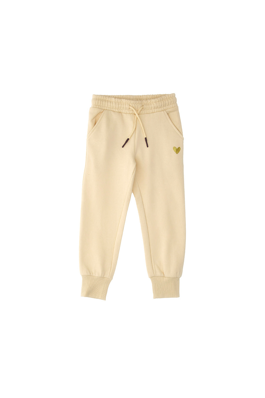 Pantaloni in Tuta Panna con Polsini alla Caviglia PITT KIDS 6002