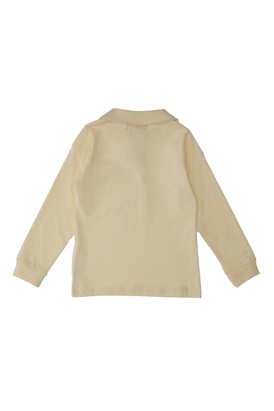 Maglia Bianca a Maniche Lunghe con Colletto PITT KIDS 6006