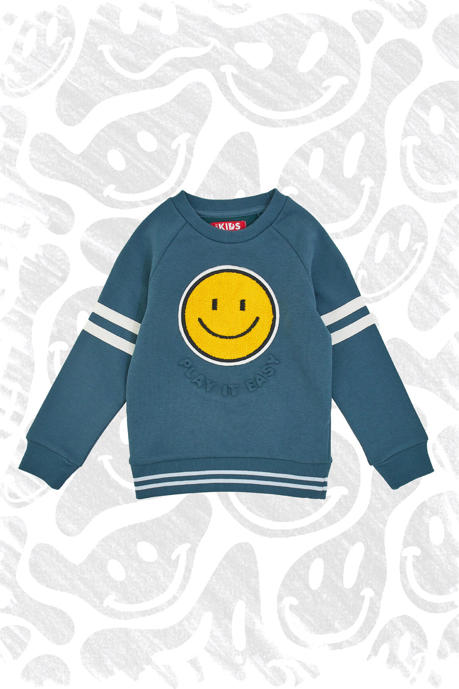 Felpa Girocollo Ottanio con Smile PITT KIDS 6019