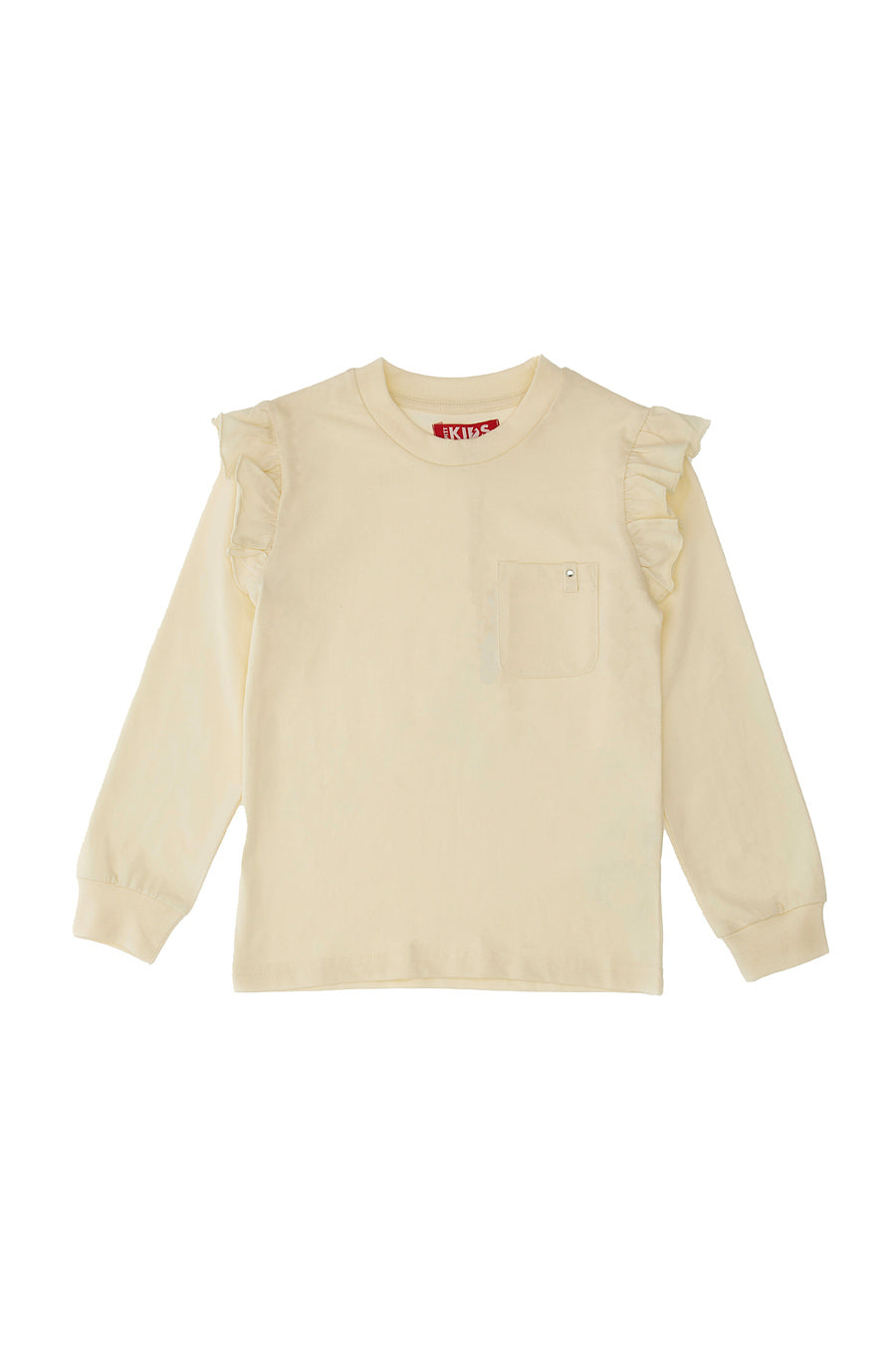 Maglia Bianca Girocollo a Maniche Lunghe PITT KIDS 6028