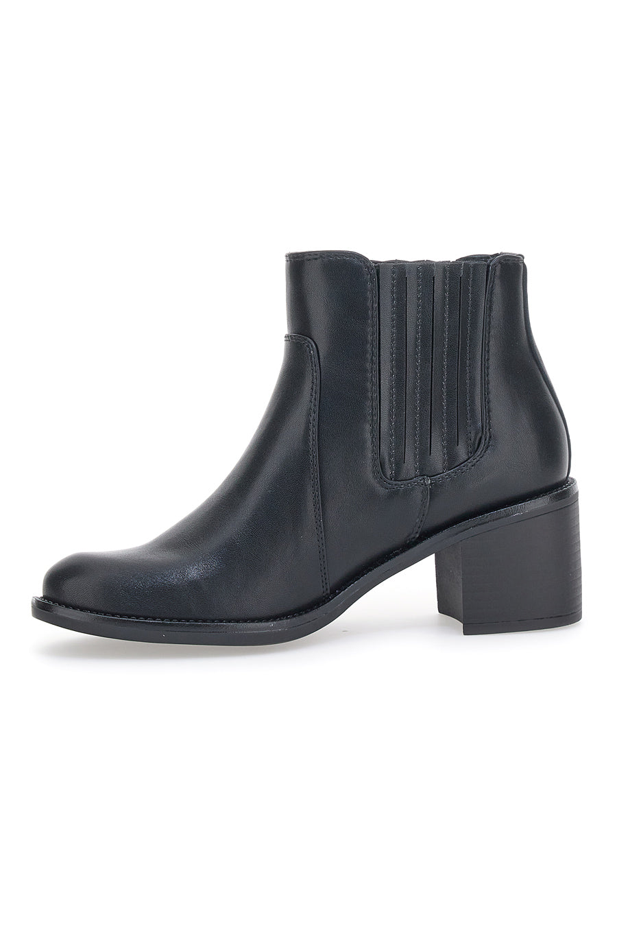 Chelsea Boots Neri con Tacco Cafè Cost 60055