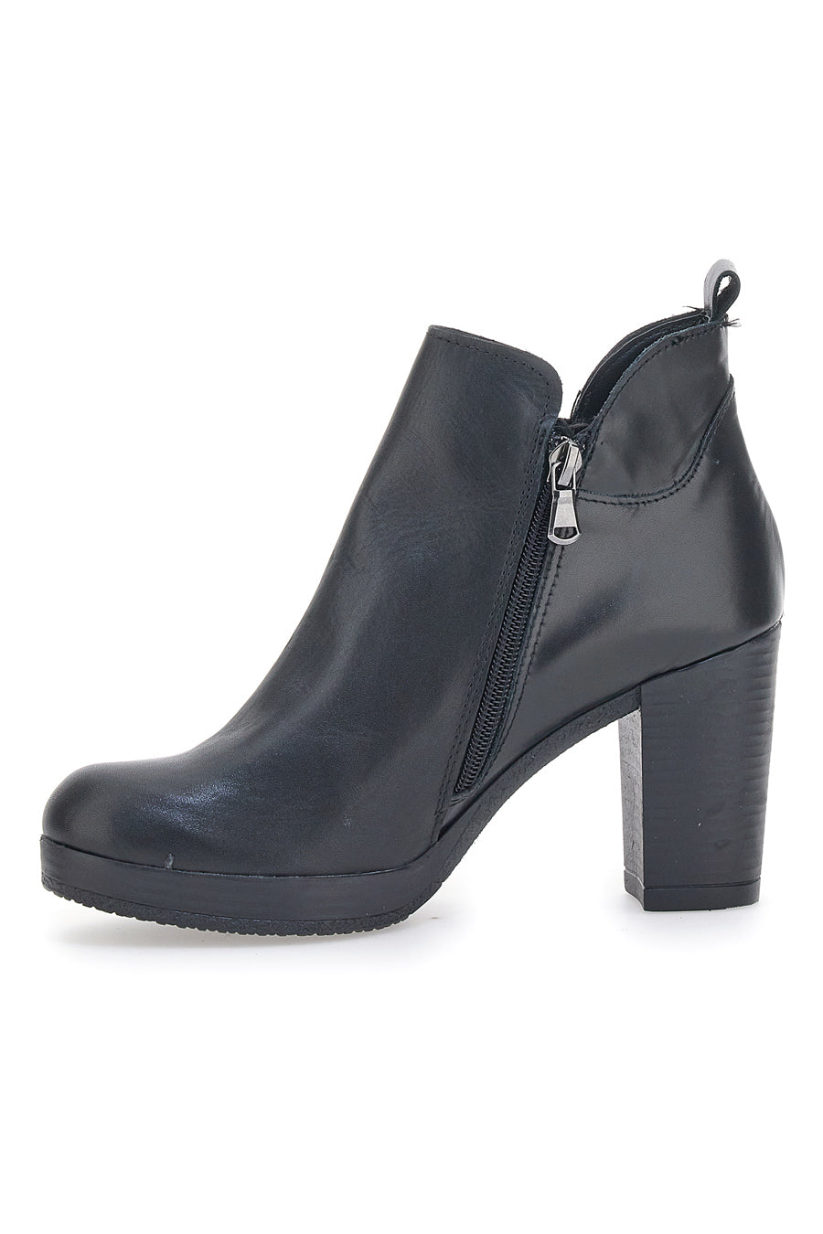 Stivaletti Ankle Boots Pittarello Class 302 Nero Vera Pelle