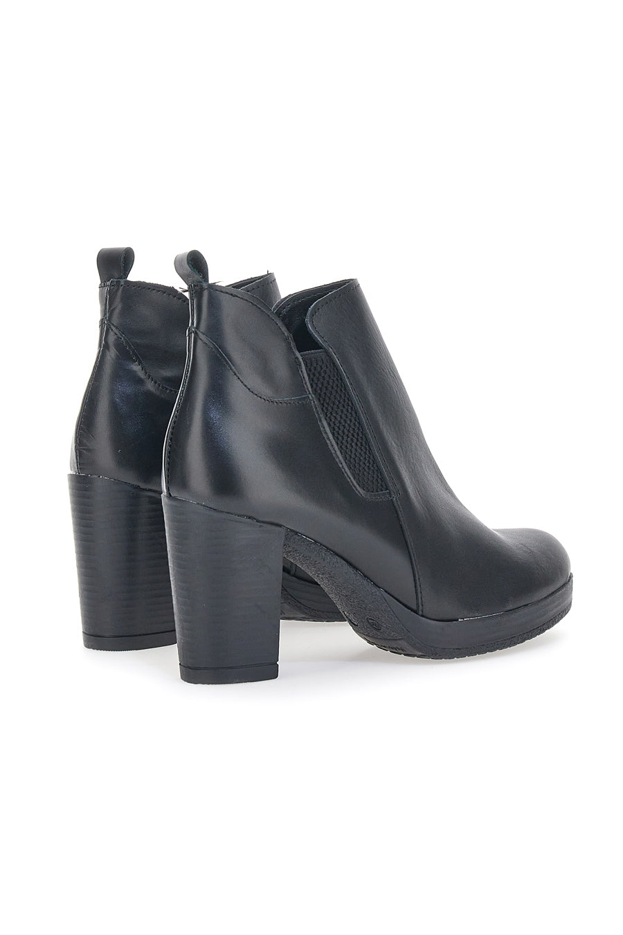 Stivaletti Ankle Boots Pittarello Class 302 Nero Vera Pelle