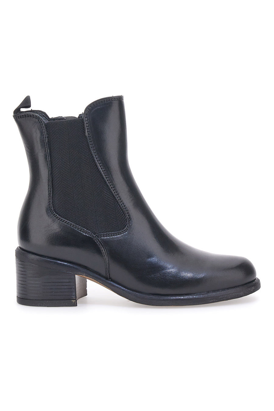 Stivaletto Chelsea Boots Vera Pelle Nero The First 40511