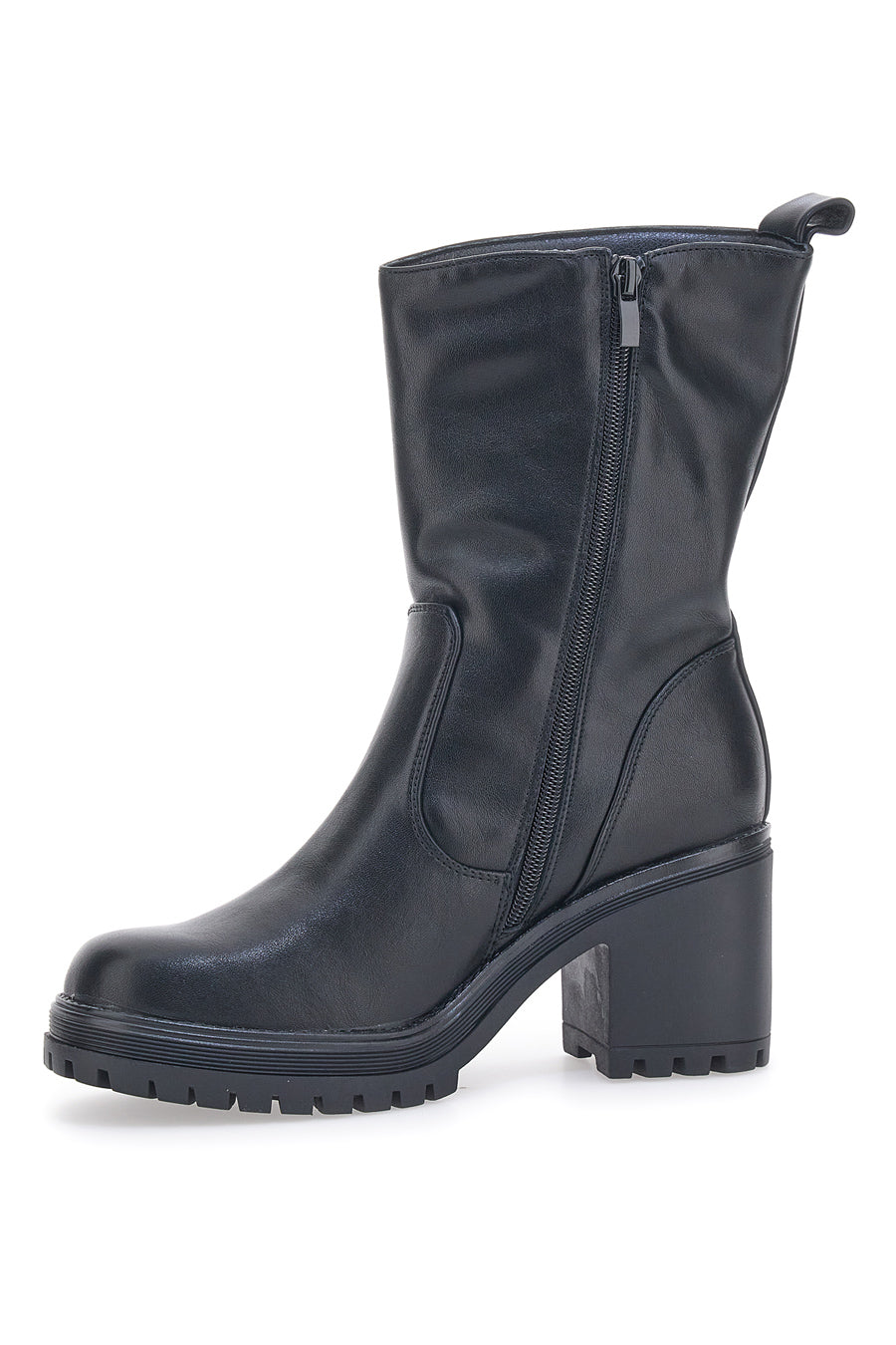 Schwarze Stiefeletten mit Absatz Rock' N Doll 60062