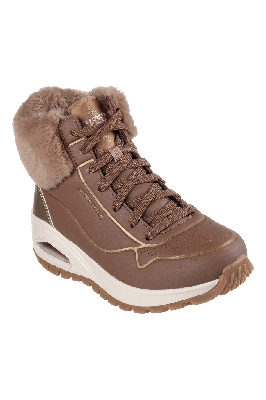 SKECHERS UNO RUGGED FALL SHIMMER TAUPE