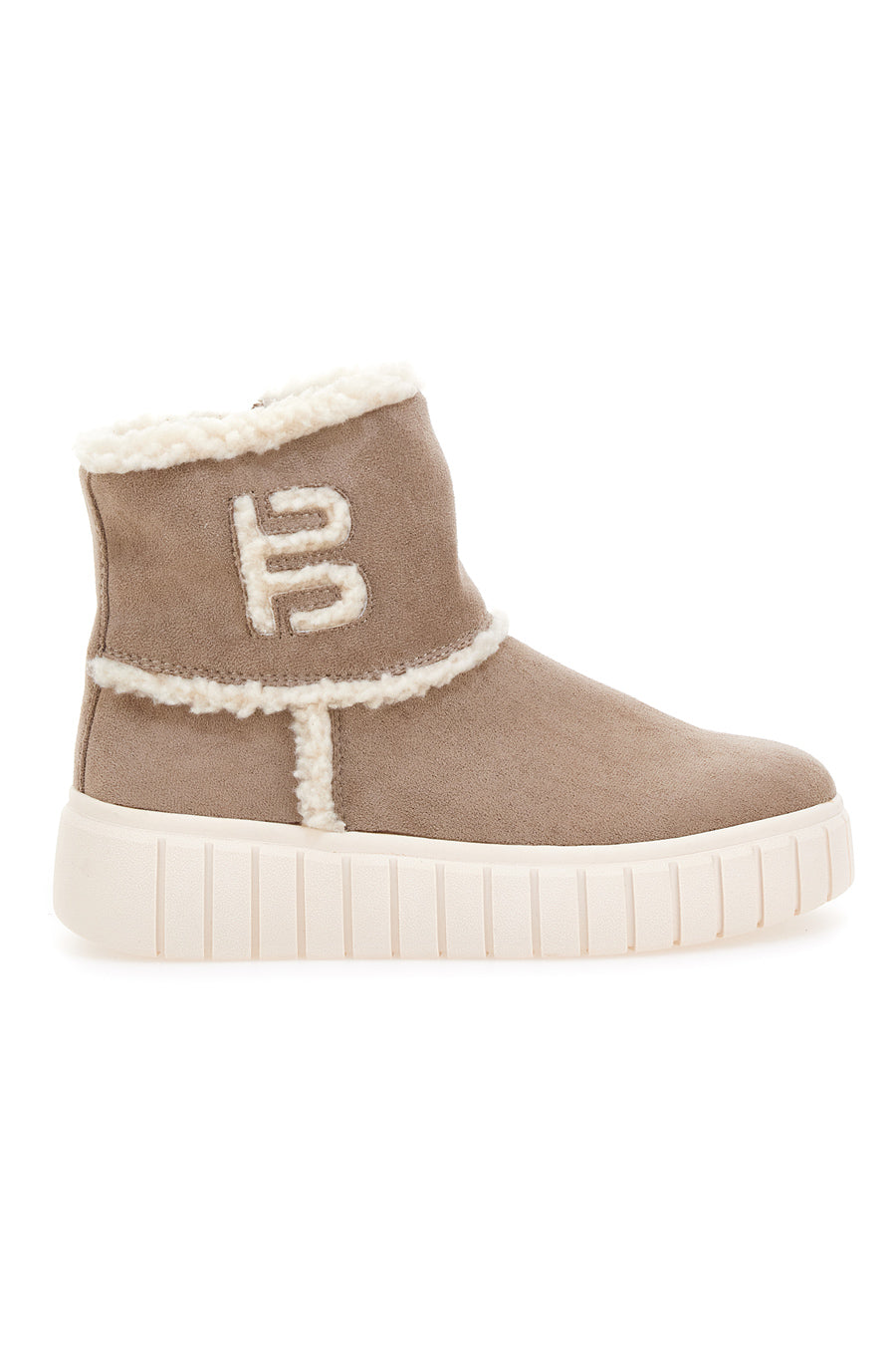 Stivaletti Beige con Pelo Interno e Flatform BAGATT D31AMC526469