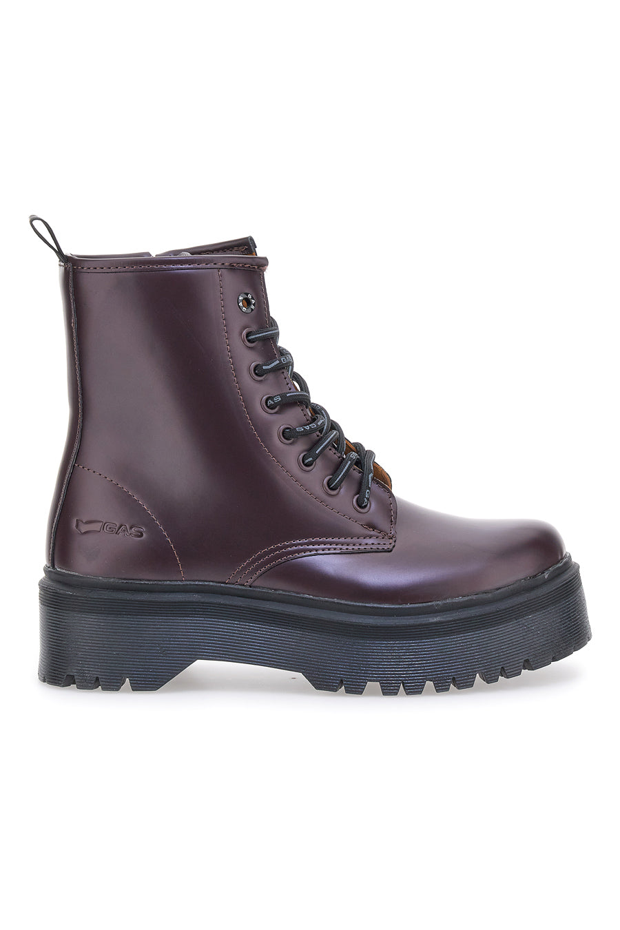 Anfibi Aubergine Con Flatform Gas Brighton