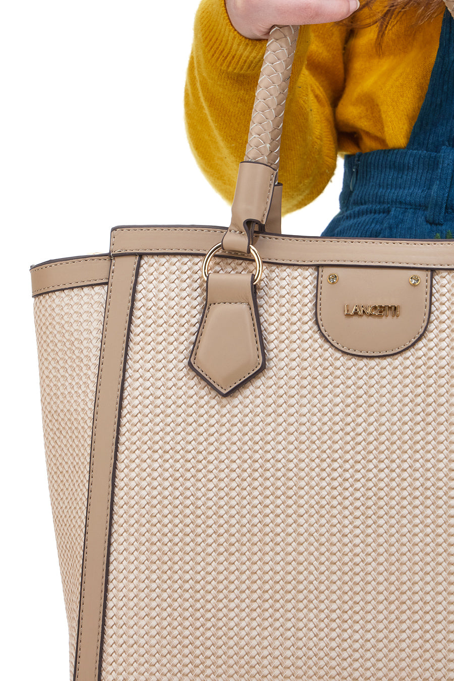 Borsa a Mano Lancetti Thibault Beige