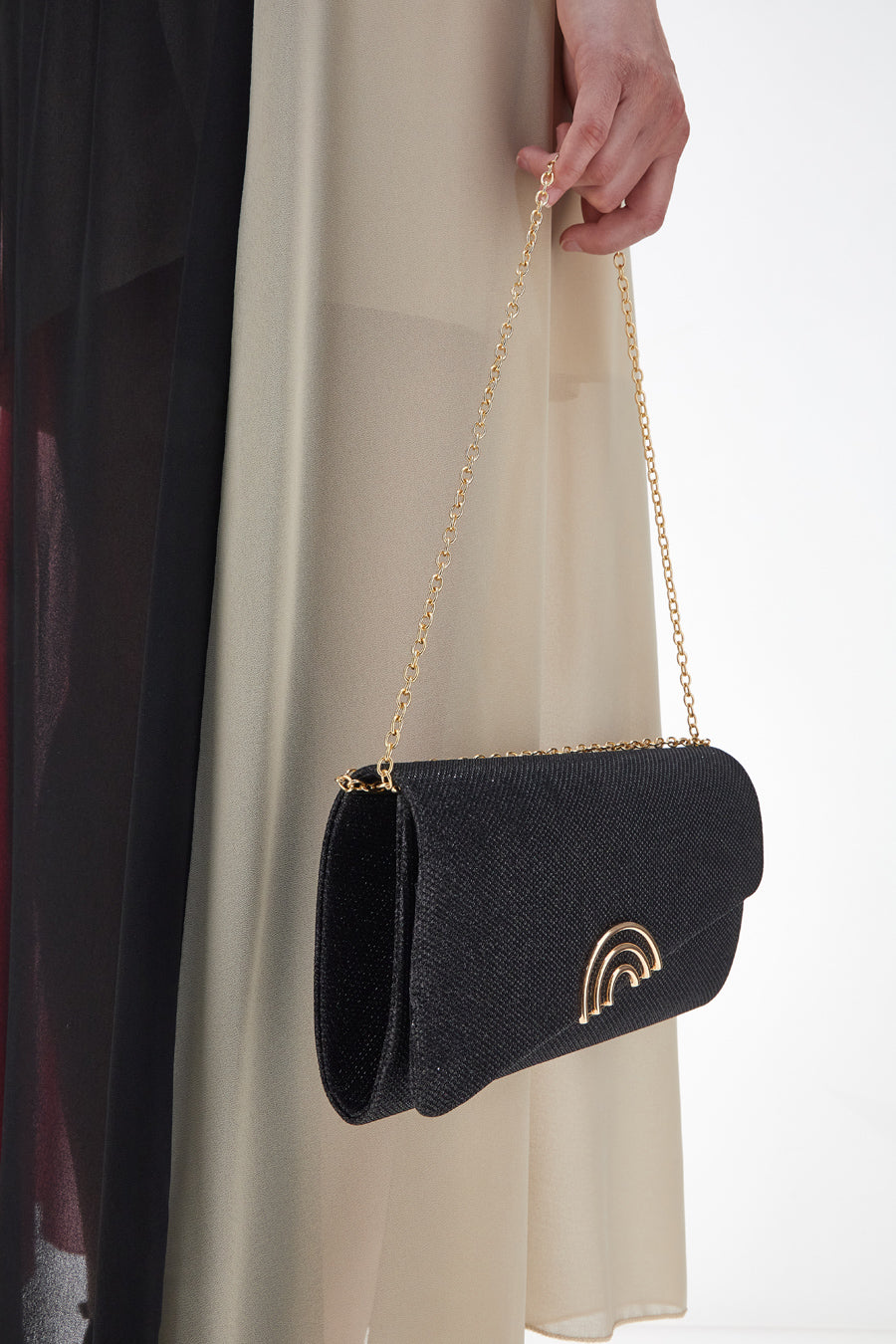 Pochette Coveri Collection Sera Nero Cerchio