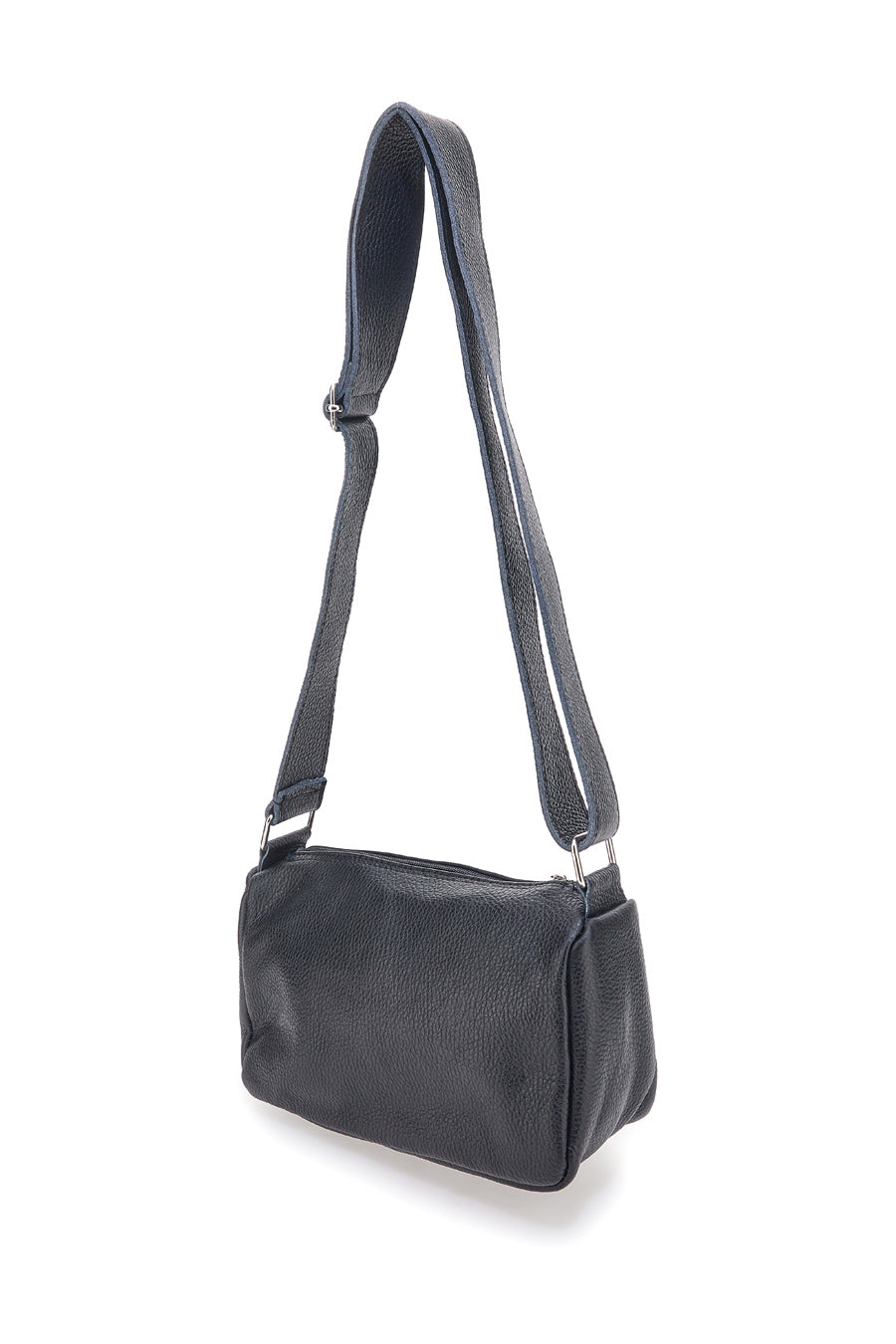 Borsa a Tracolla Nera In Vera Pelle New Bag 047/Pelle