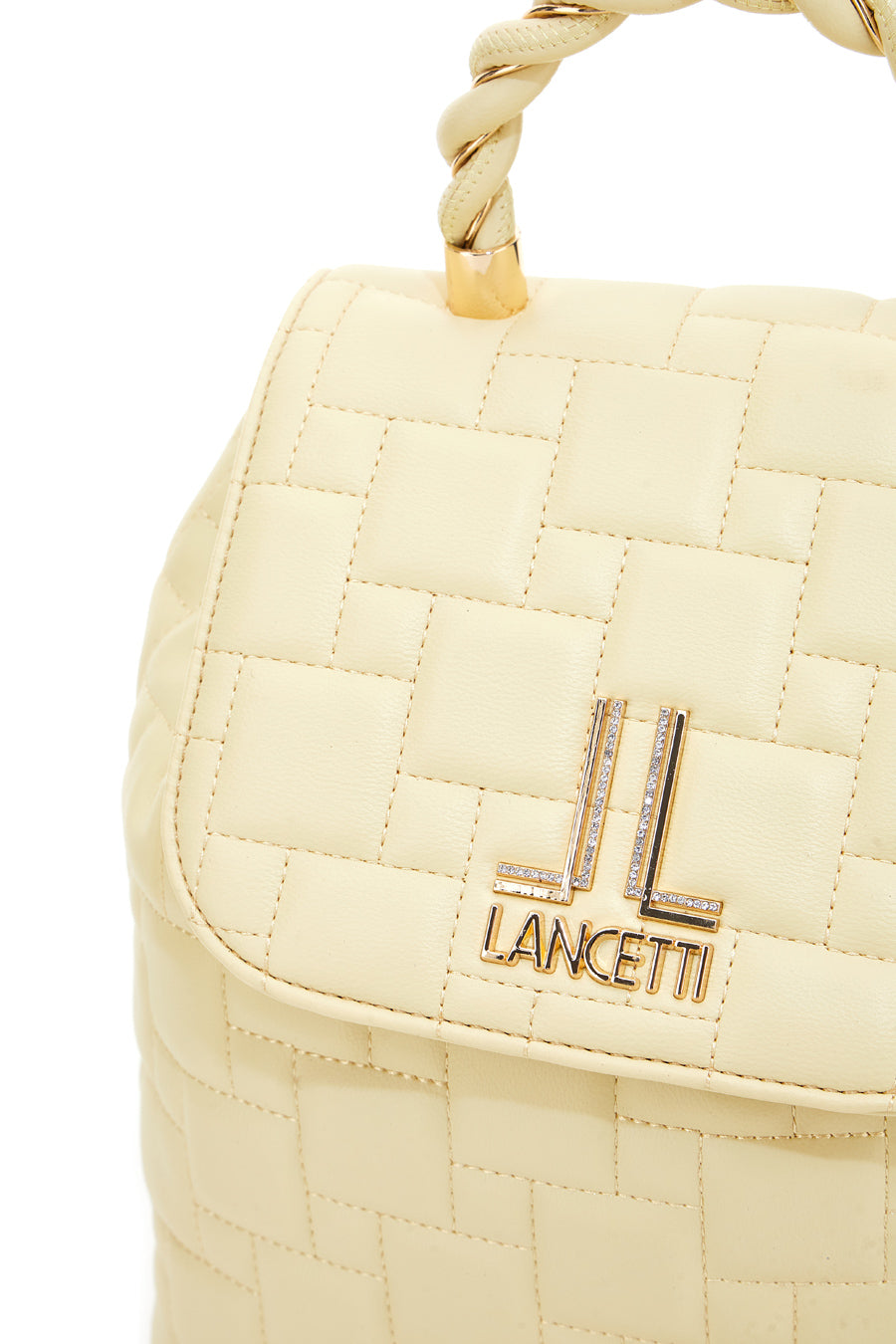 Zaino Beige Con dettagli Dorati Lancetti 24S-105-2