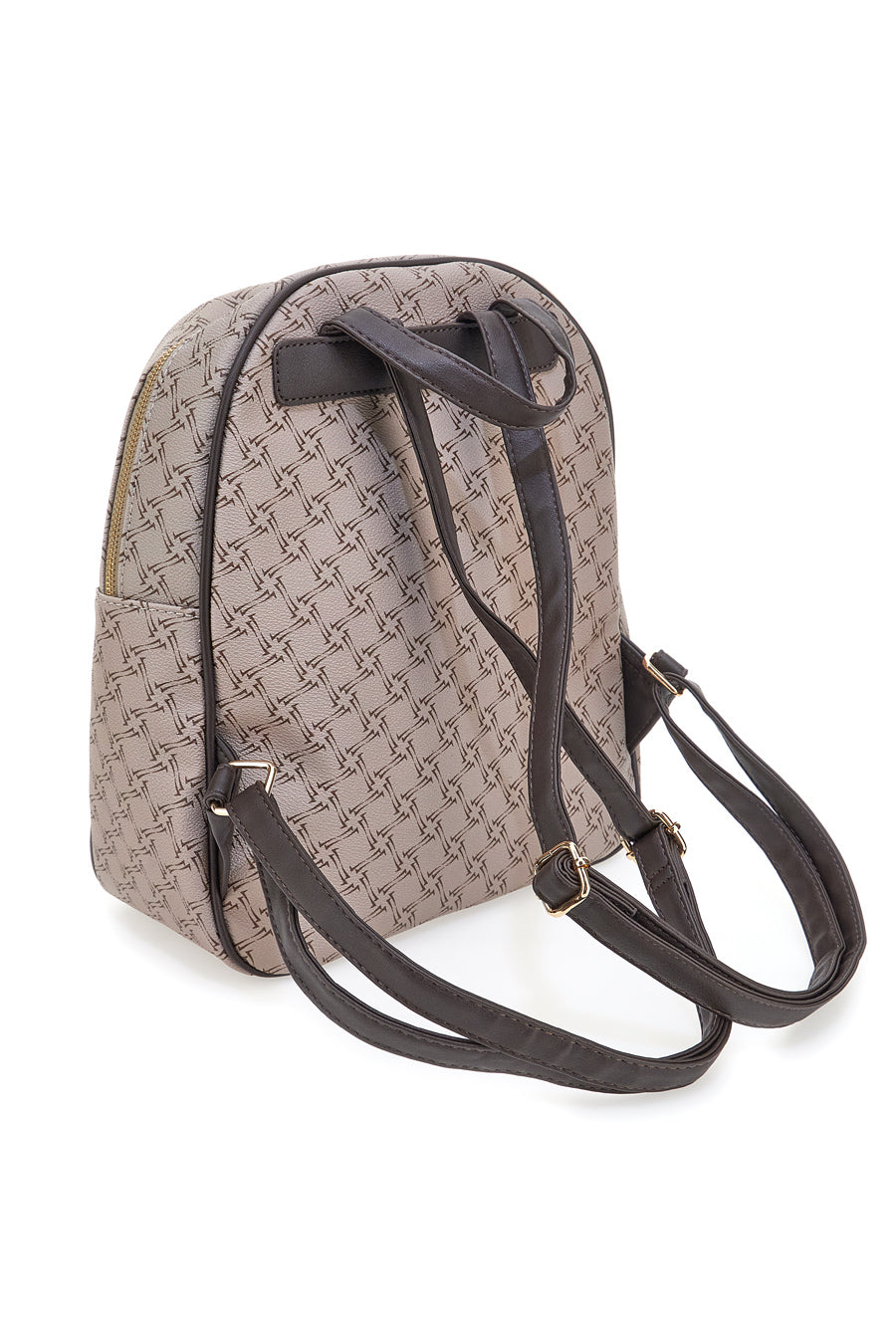 Zaino Taupe con doppia tasca DOUBLE CHECK 18239-6