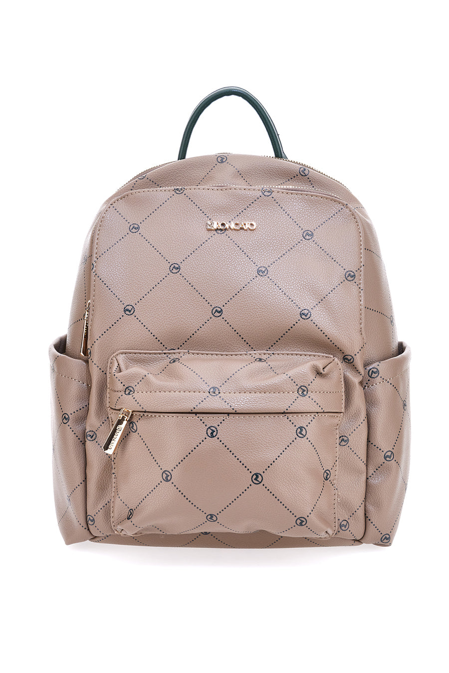 Zainetto Taupe e Verde Con Tasche Laterali RONCATO R5309,634