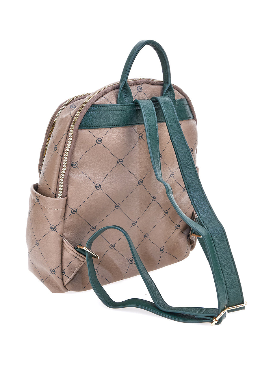 Zainetto Taupe e Verde Con Tasche Laterali RONCATO R5309,634