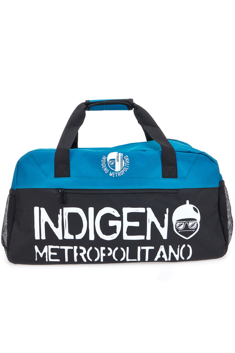 Borsone Sportivo Nero e Blu Indigeno Metropolitano 23015