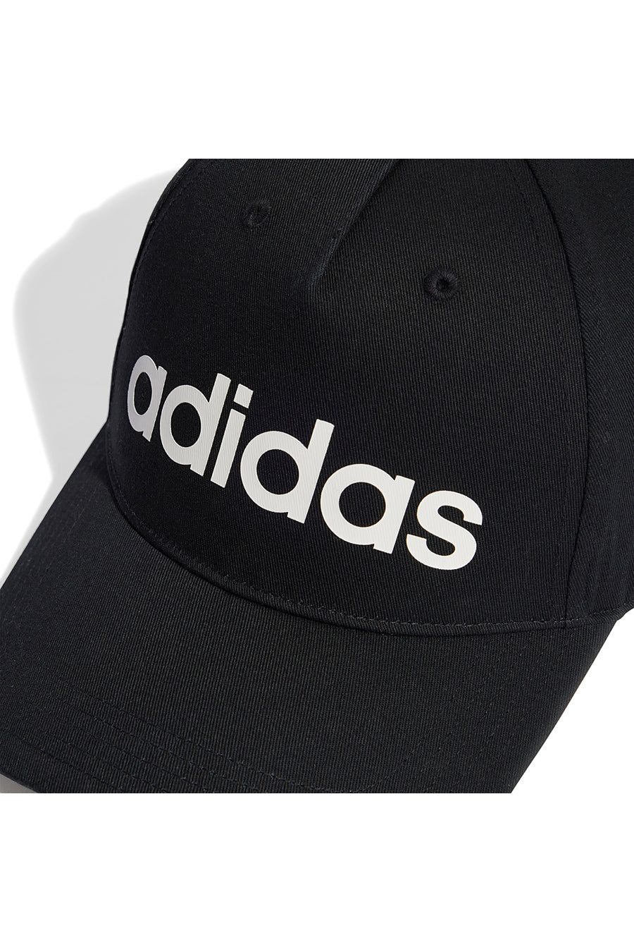 Cappellino con frontino nero e logo bianco ADIDAS DAILY CAP