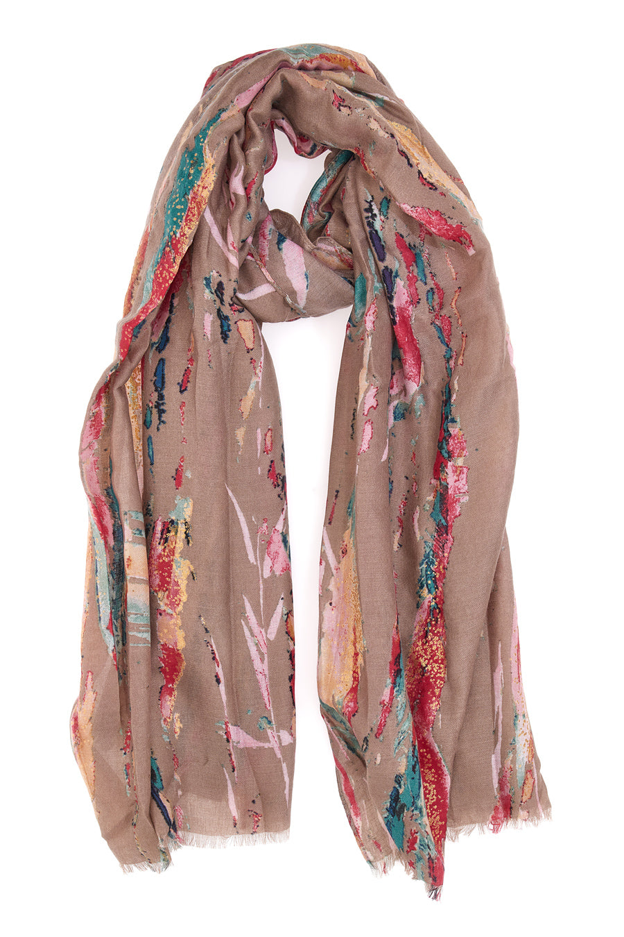 Foulard Beige Da Donna GianMarco Venturi 62929