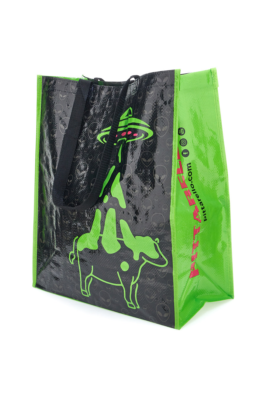 Shopper Pittarello Nero Verde Mucca Ufo